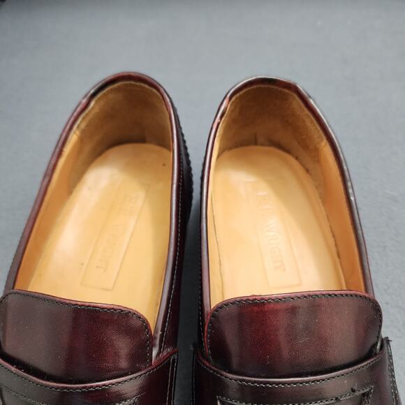 E.T. Wright Tassel Loafers Mens 10.5 N Burgundy Leather Goodyear Welt Mexico main image 9